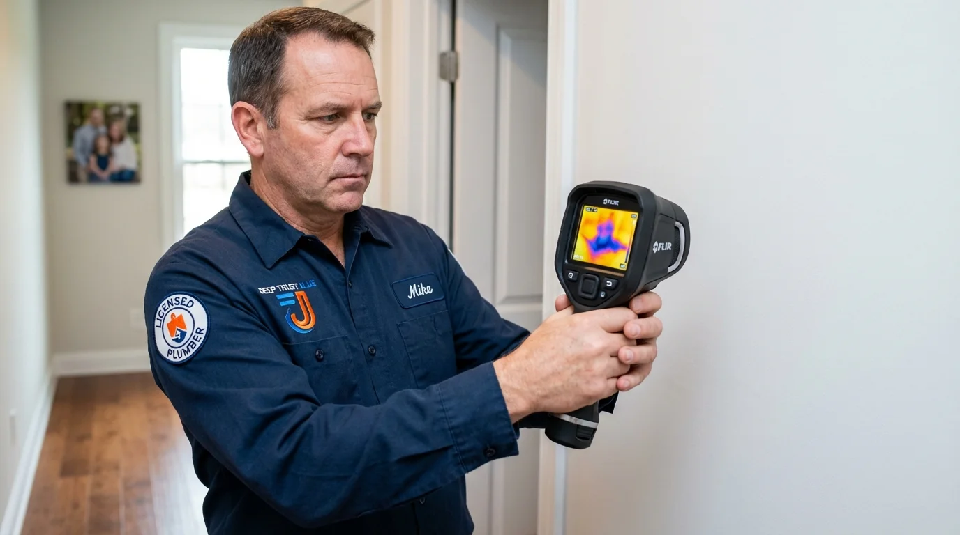 Thermal imaging leak detection by Johns Plumbing LLC in Friend